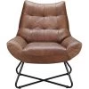 MOES Living Room GRADUATE LOUNGE CHAIR: VINTAGE BROWN LEATHER