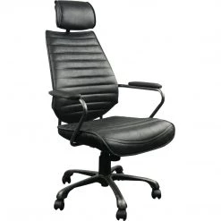 MOES INDUSTRIAL EXECUTIVE CHAIR: ANTIQUE BLACK