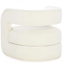 HOOKER Furniture PLUSH PEARL BURLAP TRIMMED ACCENT CHAIR 13 HOOKER Furniture PLUSH PEARL BURLAP TRIMMED ACCENT CHAIR