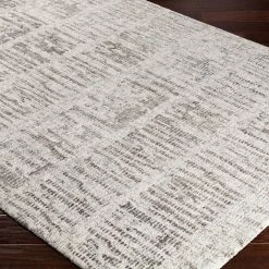 SURYA KAVI WOOL + VISCOSE RUG: ASH