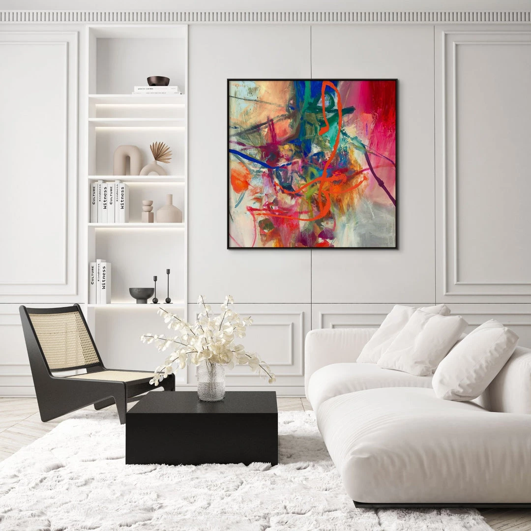 L ART "PINK MOON" CANVAS ART Wall Art 3 L ART "PINK MOON" CANVAS ART Wall Art