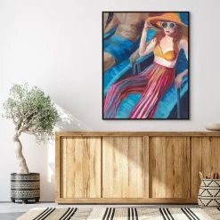 L ART "POOL PARTY" CANVAS ART Wall Art