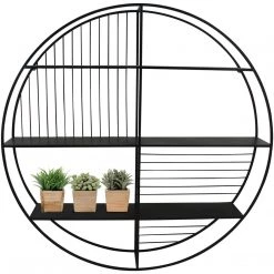 MOES Living Room PORTAL CIRCLE FLOATING WALL SHELF