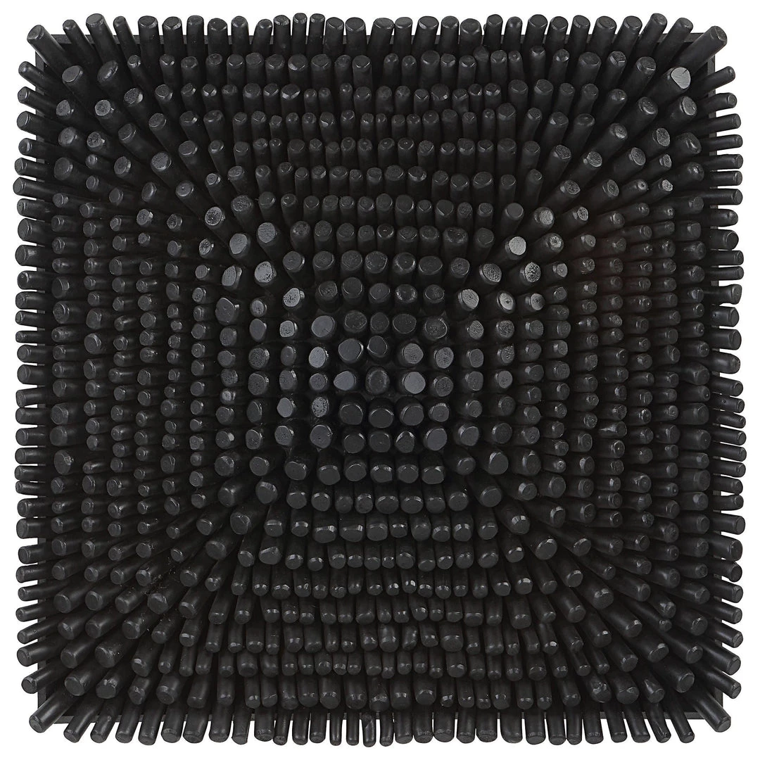 UTTERMOST PORTSIDE WOOD WALL TILE: SATIN BLACK 5 UTTERMOST PORTSIDE WOOD WALL TILE: SATIN BLACK