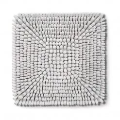 UTTERMOST PORTSIDE WOOD WALL TILE: MATTE WHITE Wall Sculptures + Decor