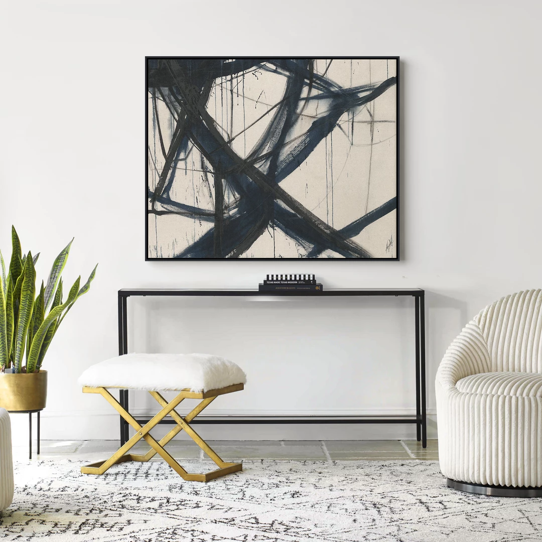 L ART "POSITIVE FLOW IV" NATURAL CANVAS ART Wall Art 2 L ART "POSITIVE FLOW IV" NATURAL CANVAS ART Wall Art