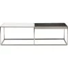 NUEVO PRANA WHITE MARBLE + STAINLESS STEEL COFFEE TABLE Living Room
