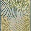 SURYA TROPICS OUTDOOR RUG: AQUA, LIME