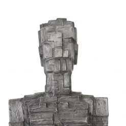 PHILLIPS COLLECTION PUZZLE MAN SCULPTURE BLACK/ALUMINUM ALUMINUM Pillows + Decor