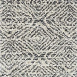 LOLOI QUINCY 01 SHAG RUG: GRAPHITE