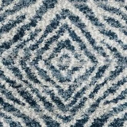 LOLOI QUINCY 01 SHAG RUG: BLUE