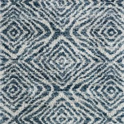 LOLOI QUINCY 01 SHAG RUG: BLUE