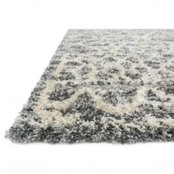 LOLOI QUINCY 02 SHAG RUG: GRAPHITE
