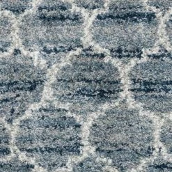 LOLOI QUINCY 03 SHAG RUG: BLUE