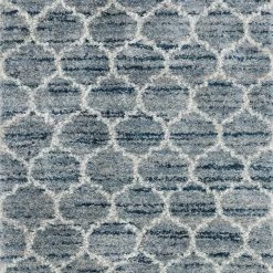 LOLOI QUINCY 03 SHAG RUG: BLUE
