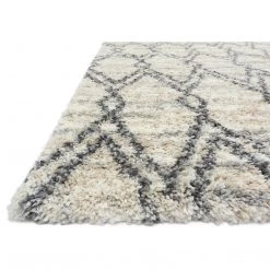 LOLOI QUINCY 04 SHAG RUG: SAND, GRAPHITE 5 LOLOI QUINCY 04 SHAG RUG: SAND, GRAPHITE