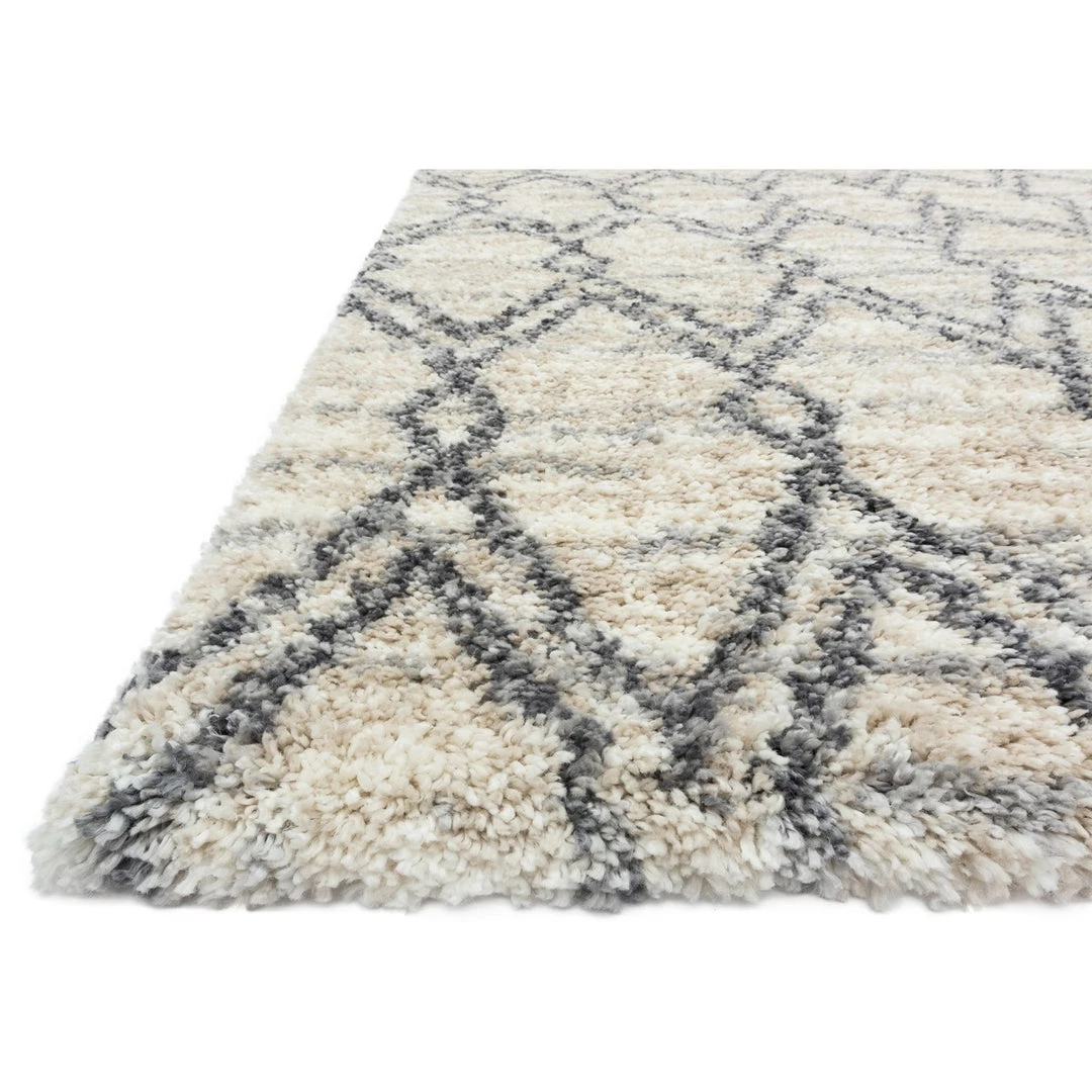 LOLOI QUINCY 04 SHAG RUG: SAND, GRAPHITE 3 LOLOI QUINCY 04 SHAG RUG: SAND, GRAPHITE