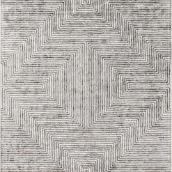 SURYA ORIK RUG: CHARCOAL, ASH