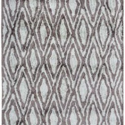 SURYA OTTO RUG: CHARCOAL, PALE BLUE