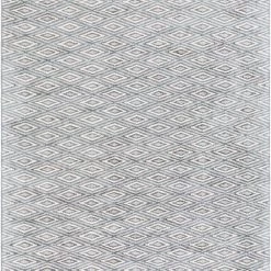 SURYA OREN RUG: CHARCOAL, LIGHT GREY