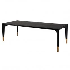 NUEVO QUATTRO BLACK ONYX OAK DINING TABLE