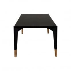 NUEVO QUATTRO BLACK ONYX OAK DINING TABLE