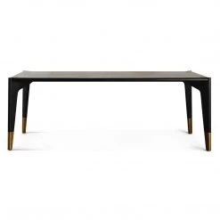 NUEVO QUATTRO BLACK ONYX OAK DINING TABLE