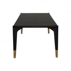 NUEVO QUATTRO BLACK ONYX OAK DINING TABLE