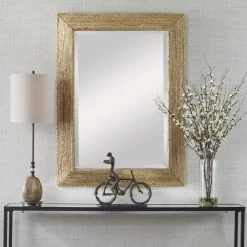 UTTERMOST RAFA WOVEN BANANA PLANT MIRROR