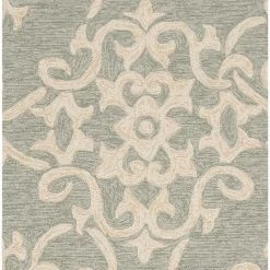 SURYA KORINA OUTDOOR RUG: SEAFOAM