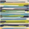 SURYA COLOR STROKES INDOOR-OUTDOOR RUG: BLUE, GREEN MULTI