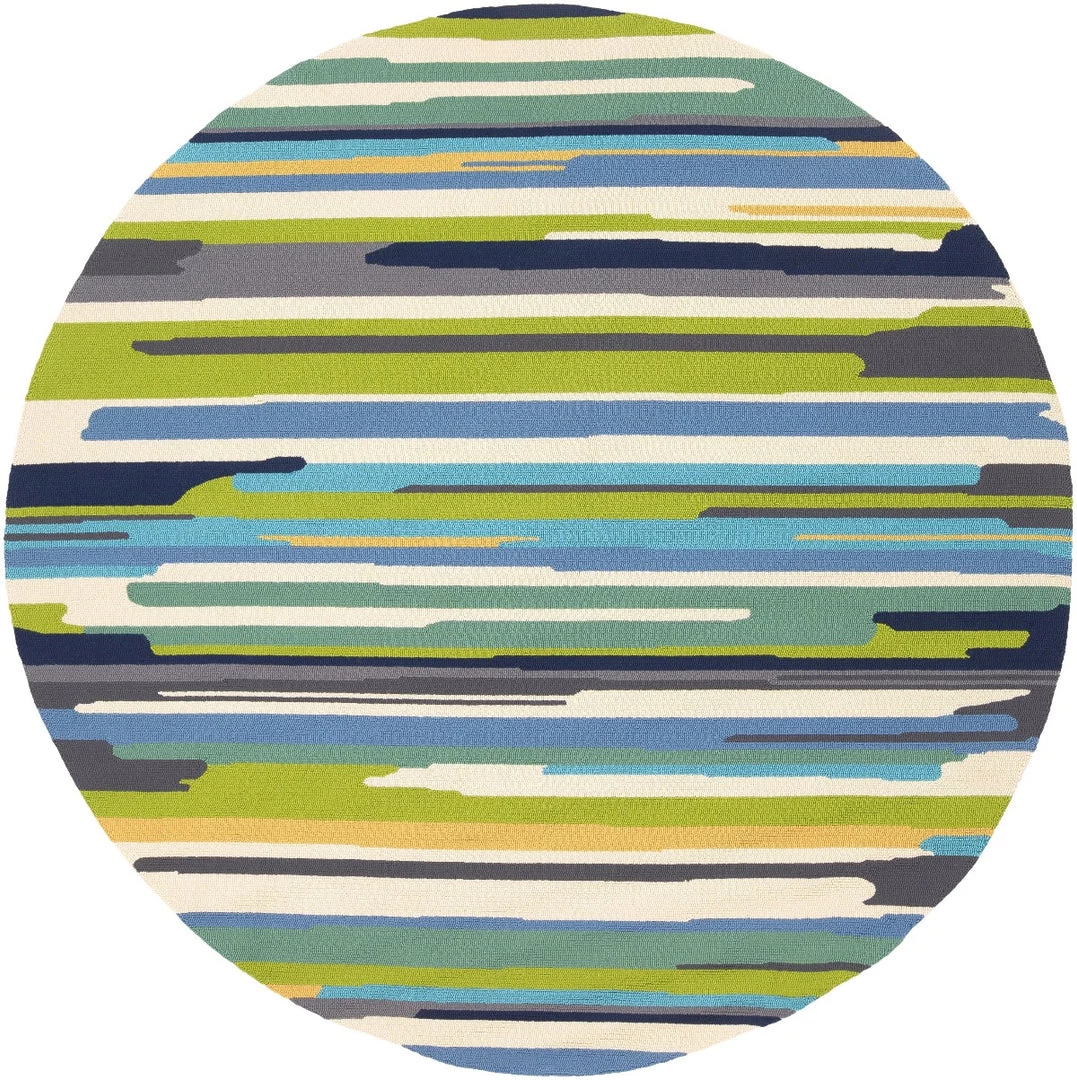 SURYA COLOR STROKES INDOOR-OUTDOOR RUG: BLUE, GREEN MULTI 6 SURYA COLOR STROKES INDOOR-OUTDOOR RUG: BLUE, GREEN MULTI