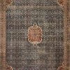 LOLOI RAJIT VINTAGE PRINT FLAT RUG: BLUE, SPICE