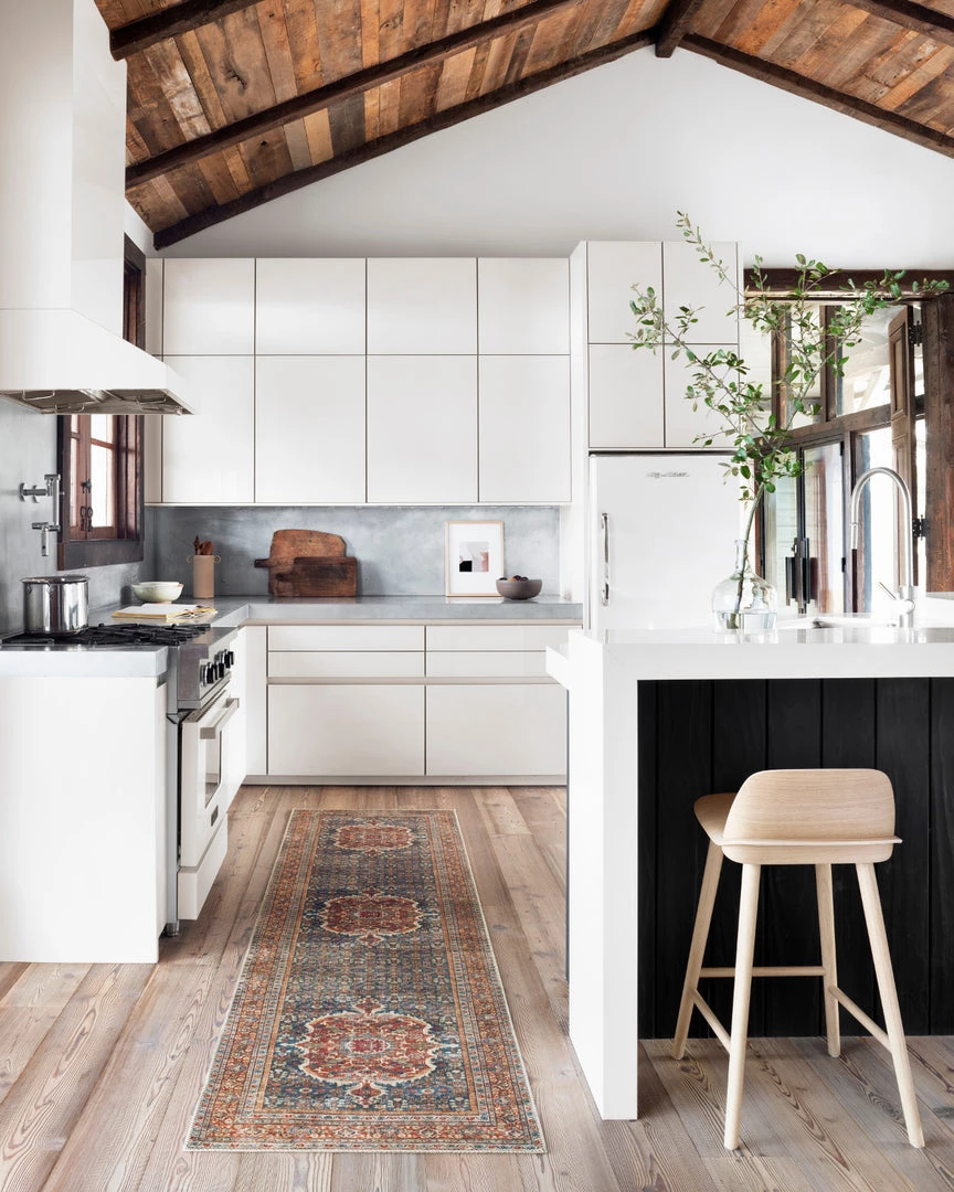 LOLOI RAJIT VINTAGE PRINT FLAT RUG: BLUE, SPICE 6 LOLOI RAJIT VINTAGE PRINT FLAT RUG: BLUE, SPICE