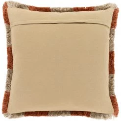 SURYA Pillows + Decor RASTA EMBROIDERED FRINGE PILLOW