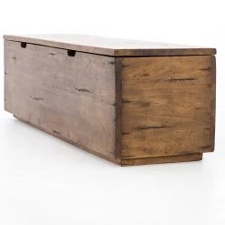 FOUR HANDS RECLAIMED FRUITWOOD TRUNK BENCH 14 FOUR HANDS RECLAIMED FRUITWOOD TRUNK BENCH