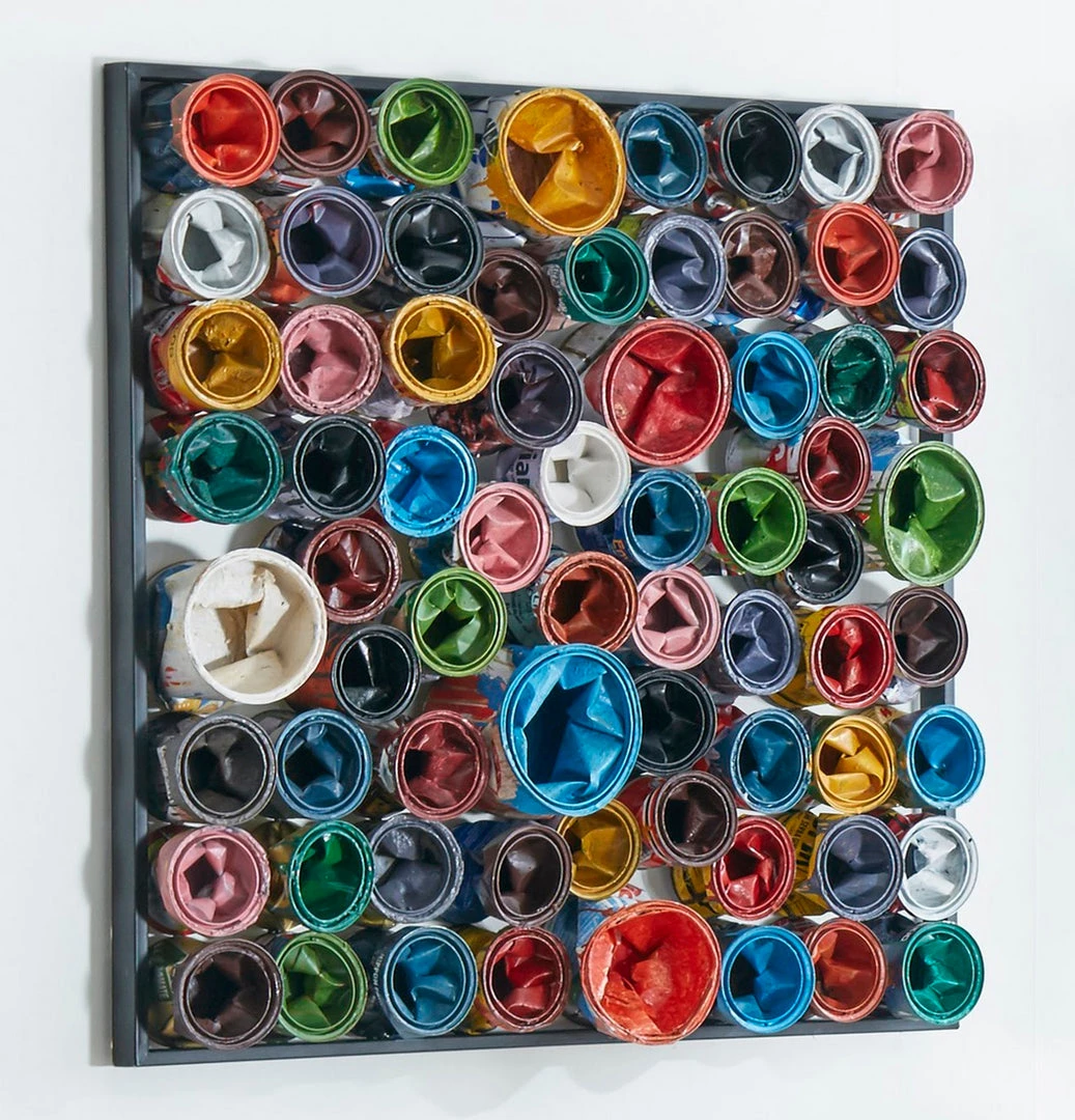 PHILLIPS COLLECTION RECYCLED PAINT CANS WALL ART Wall Sculptures + Decor 3 PHILLIPS COLLECTION RECYCLED PAINT CANS WALL ART Wall Sculptures + Decor