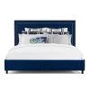 TOV Bedroom REGENCY NAVY VELVET BED