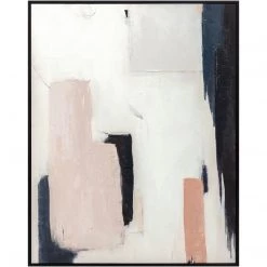 MOES Wall Art "RELAX" FRAMED ABSTRACT ON CANVAS