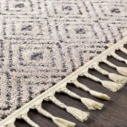 SURYA TACOMA RUG: KHAKI, ASH