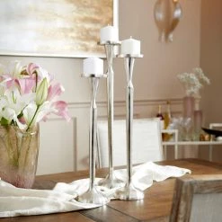 CYAN REVERI PILLAR CANDLE HOLDERS Accessories