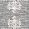 SURYA RAYMIE INDOOR-OUTDOOR RUG: GREY + WHITE