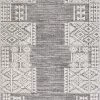 SURYA RAYNOR INDOOR-OUTDOOR RUG: GREY + WHITE