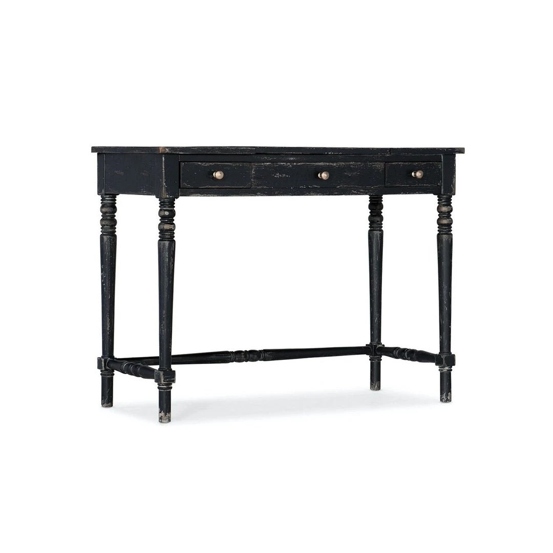 HOOKER RIFLESSO ANTIQUE BLACK VANITY DESK 1 HOOKER RIFLESSO ANTIQUE BLACK VANITY DESK