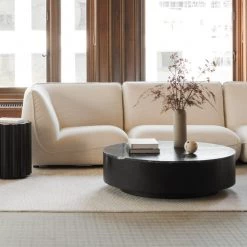 MOES RITUAL BLACK MARBLE COFFEE TABLE