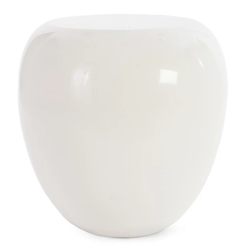 PHILLIPS COLLECTION Furniture RIVER STONE END TABLE: WHITE 1 PHILLIPS COLLECTION Furniture RIVER STONE END TABLE: WHITE