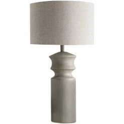 SURYA Lighting RIVERS GREY PAINTED TABLE LAMP