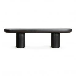 MOES ROCCA BLACK CONCRETE DINING BENCH