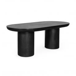 MOES ROCCA BLACK CONCRETE DINING TABLE Furniture