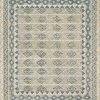LOLOI PRITI 02 HOOKED WOOL RUG: GREY, LAGOON